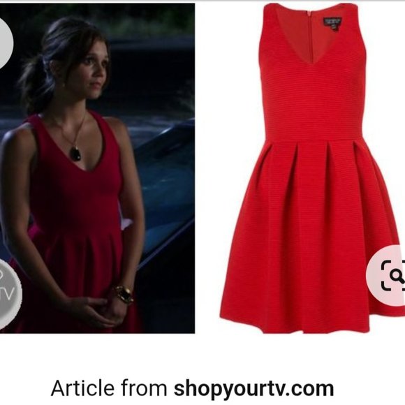 Topshop NWT BLACK⚫️ Ribbed Skater Dress - Picture 2 of 13